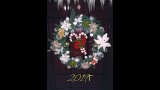 Новогодний стол 2020.Новогодний декор своими руками.Венок.Праздничный стол.салат крыса