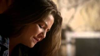 Danielle Campbell, taking boot off injured foot