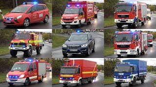? [37 Einsatzfahrzeuge] Marschübung Hilfeleistungskontigent Landkreis Wunsiedel im Fichtelgebirge