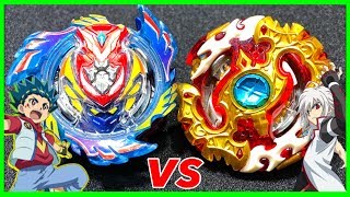 【蒼井バルトvs紅シュウ】撃ゴッドヴァルキリーvsスプリガンレクイエム【ベイブレードバーストゴッド】