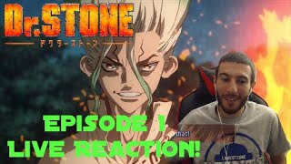 Stone World! Dr. Stone: Episode 1 - Live Reaction!
