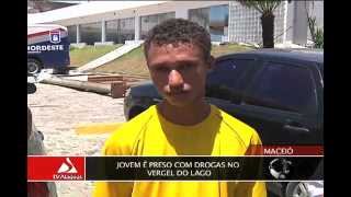 Jovem é preso com drogas no Vergel do Lago