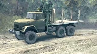 Тест-драйв Зил-131. Spin Tires - симулятор бездорожья