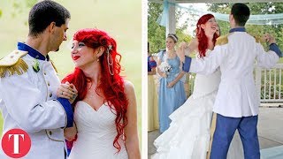 10 Real Life DISNEY WEDDINGS