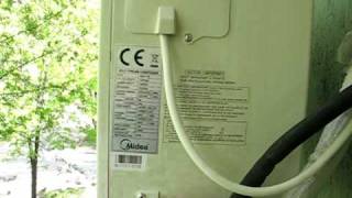 Работа наружного блока кондиционера Midea, часть 3