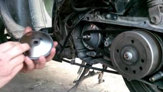 КАК РОЗОБРАТЬ ВАРИАТОР НА СКУТЕРЕ , Suzuki sepia