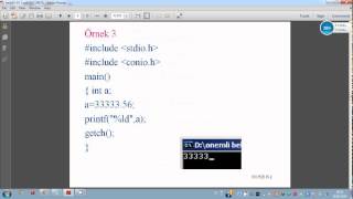 Bilgisayar Programlama Temel Eğitimi / C Programlama Ders 3