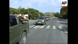 Russian and Georgian troops with a few miles of each other near Tbilisi