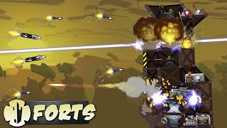 Forts Best SUPERWEAPON is Laser or CANNON? (Forts Gameplay)