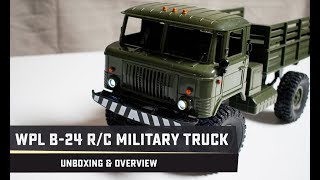 WPL B-24 1/16 RC GAZ-66 Military Truck Unboxing & Overview