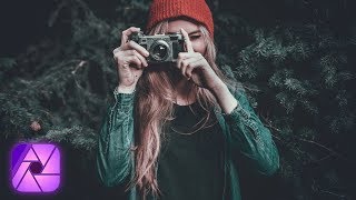 Custom Instagram Filter! Dark Moody Brown Effect - Affinity Photo iPad