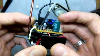 Переделка зу от телефона в драйвер для 10wattного светодиода.Homemade adapter (driver) for the LED.