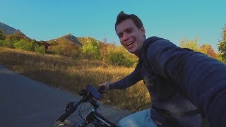 Эмоции от первого катания на мощном самодельном электровелосипеде.