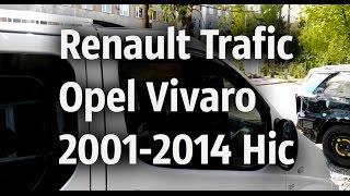 Ветровики на Рено Трафик или Опель Виваро 2001-2014 Хик