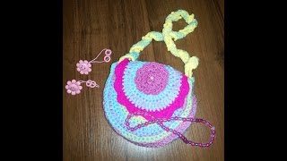 Вязанная крючком сумочка детская (Crochet. Children's handbag)