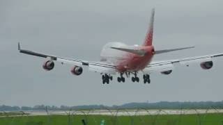 Первая посадка B747-400 Россия во Владивостоке | HD Landing Boeing 747-400 EI-XLJ at Vladivostok