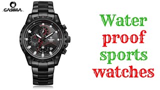 Waterproof sports watches