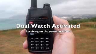 TYT TH-UVF9D VHF UHF radio listening to marine band