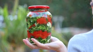 Կարմիր Պղպեղի Մարինադ - Marinated Red Peppers - Heghineh Cooking Show in Armenian