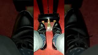 Yamaha Grand Piano pedal pumping in Unknown brand black dress shoes from China