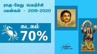 ராகு கேது பெயர்ச்சி பலன்கள் - கடகம் ராசி  2019-2020 - RAHU KETU PEYARCHI 2019-2020