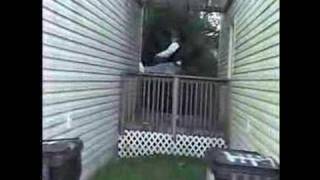 Louisville Cop Trips Over Fence During Drug Raid
