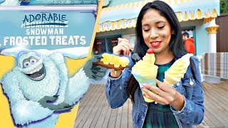 New Adorable Snowman Frosted Treats at Pixar Pier! | Disney California Adventure