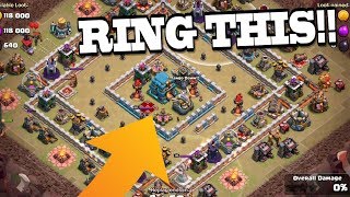RING THIS! TH12 Destroy the Ring with Queen Walk Bowler Witch | Clash of Clans