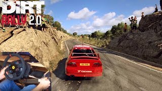 DiRT Rally 2.0 | Mitsubishi Evolution VI - Rally Spain | Wheelcam Gameplay T300RS