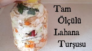 TAM ÖLÇÜLÜ NEFİS LAHANA TURŞUSU / TURŞU TARİFLERİ