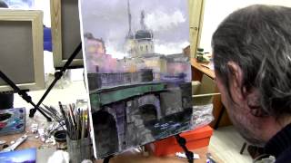 Игорь Сахаров, уроки для начинающих, мастер-классы в Москве, масляная живопись