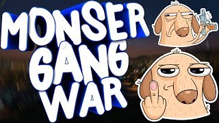 СТРЕЛЯЮСЬ С МОИМИ ПАЦАНАМИ!!!! || MONSER GANG WAR