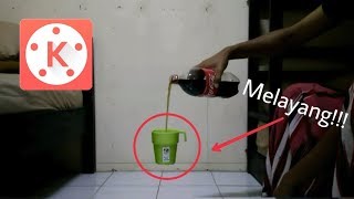 Cara edit video gelas melayang dengan aplikasi android (KineMaster Tutorial)