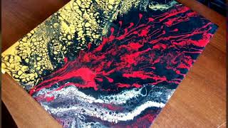 Замес краски с клеем ПВА для техники Акриловая заливка. AcrylicFluidPouring.