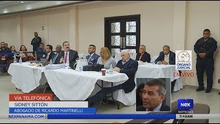 Abogado Sydney Sittón se refiere a la audiencia de Ricardo Martinelli de hoy