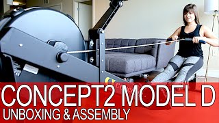 Concept2 Model D Rowing Machine Unboxing and Assembly