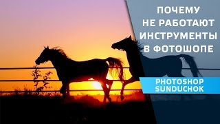 Инструменты в фотошопе | Почему не работают инструменты