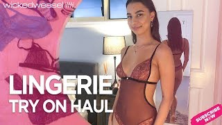 Wicked Weasel Lingerie Try On Haul Video With Sexy Jemma