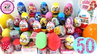 50 Huevos Sorpresa en Español Num Noms, Frozen, Shopkins, PinyPon, Kinder y mucho más...