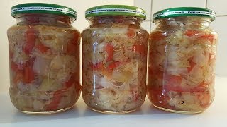 ОЧЕНЬ ВКУСНЫЙ САЛАТ НА ЗИМУ '' Перец и Капуста''