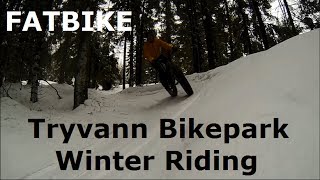MTB Fatbike - Tryvann Ski Resort and Bikepark in Oslo - Fatbike winter downhill HD