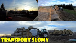 ?Transport słomy??Przyczepa samozbierająca do bel??Agro Dniówka#67?Agro Kuzyni?