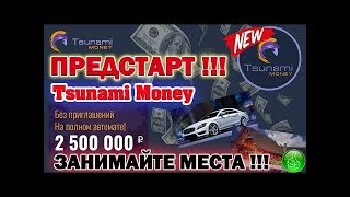 TSUNAMIMONEY НОВЫЙ ПРОЕКТ ЦУНАМИ  #TsunamiMoney - УСПЕЙ БЫТЬ В ПЕРВОЙ ВОЛНЕ,КРАТКИЙ ОБЗОР