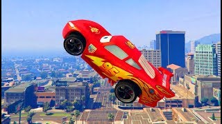 Тачки Молния Маквин Прыгает с Трамплина Мультики про Машинки Cars McQueen
