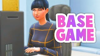 FIRST COMPLETED JOB!?? // THE SIMS 4 | BASE GAME ONLY! NO PACKS, NO MODS, NO CC!