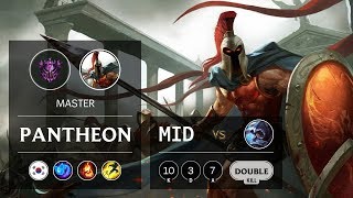 Pantheon Mid vs Talon - KR Master Patch 9.13