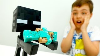 Секреты игры Майнкрафт - Стив исследуют пещеру  в Minecraft!
