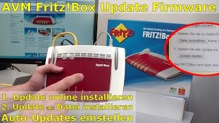 AVM FritzBox Update online und als Datei runterladen und installieren