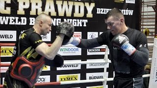 Mateusz Masternak: Trening medialny przed walką z Kubiczem