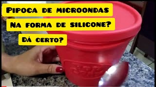 Pipoca de microondas na forma de silicone